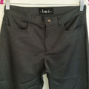 lei Women's Straight Leg Pants in Dark Gray